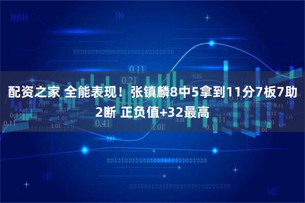 配资之家 全能表现！张镇麟8中5拿到11分7板7助2断 正负值+32最高